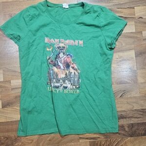 Iron Maiden T-Shirt Womens XL  Legacy Of The Boxer Fruit Of The Loom